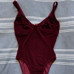 VINTAGE VELVET BODYSUIT ♥️